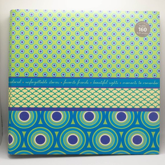 Prinz Colorful Pattern Retro Polka Dot 4"x6" Photo Album, Holds 160 (2 per side) - Picture 2 of 2